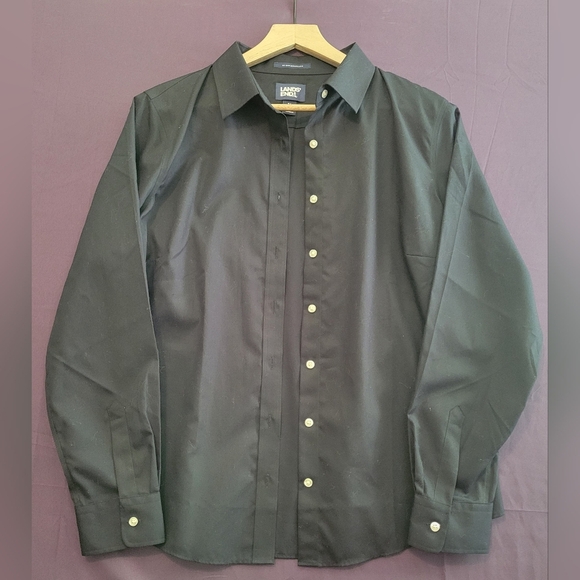 Women's Black Button Up Dress Shirt. Size 14 - Picture 1 of 6